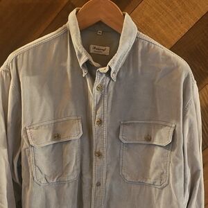 Vintage Braiconf Grey Corduroy Shirt - Read Description
